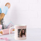 30. Geburtstag Rose Gold Foto Glitzer pink Kaffeetasse