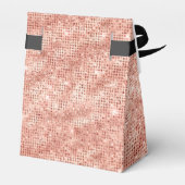 30. Geburtstag Rose Gold Glitzer Gefälligkeitsbox Geschenkschachtel (Rückseite)