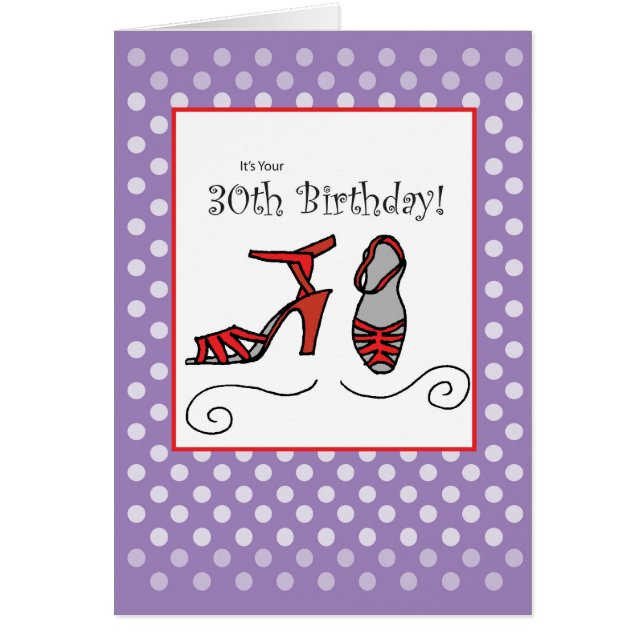 30. Geburtstag Rote Schuhe (Vorne)