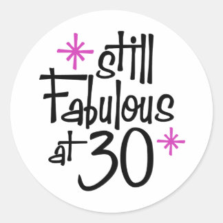 30. Geburtstag Runder Aufkleber
