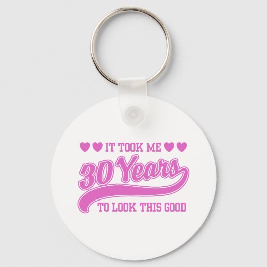 30. Geburtstag Schlüsselanhänger (Vorderseite)