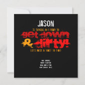 30. Geburtstag - schmutzige 30 u. durstige Einladung (Rückseite)