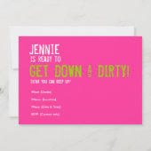 30. Geburtstag - schmutzige Einladung 30 (Rückseite)