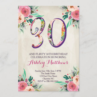 30. Geburtstag Schöne Blumenladen, Einladung