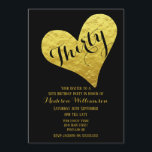 30. Geburtstag Schwarz und Imitate Goldenes Herz Einladung<br><div class="desc">30. Geburtstag Schwarz und Imitate Gold Heart Design . Dieses Template ist für Sie bereit,  um Ihre Party-Details zu ergänzen. Wenn Sie die Hintergrundfarbe des Schriftartes ändern möchten,  klicken Sie bitte am Ende der Vorlage weiter auf Anpassen.</div>