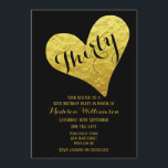 30. Geburtstag Schwarz und Imitate Goldenes Herz Einladung<br><div class="desc">30. Geburtstag Schwarz und Imitate Gold Heart Design . Dieses Template ist für Sie bereit,  um Ihre Party-Details zu ergänzen. Wenn Sie die Hintergrundfarbe des Schriftartes ändern möchten,  klicken Sie bitte am Ende der Vorlage weiter auf Anpassen.</div>
