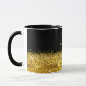 30. Geburtstag schwarzer Goldbug Tasse (Links)