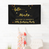 30. Geburtstag schwarzes Gold hello 30 Skriptname Banner (Insitu)