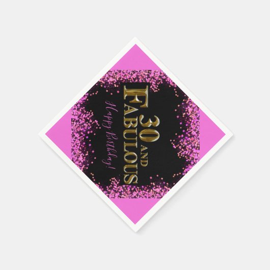 30. Geburtstag Serviette (Ecke)