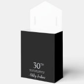 30. Geburtstag Silber Glitter Danke Geschenkschachtel (Offen)