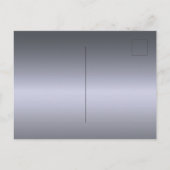 30. Geburtstag silber Metall Glitzer Staubglasur Einladungspostkarte (Rückseite)