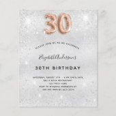 30. Geburtstag Silbergoldene Rose (Vorderseite)