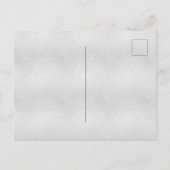 30. Geburtstag silberne Rose Gold Glitzern Einladungspostkarte (Rückseite)