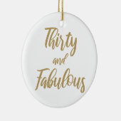30. Geburtstag Spaß Keramik Ornament (Rechts)