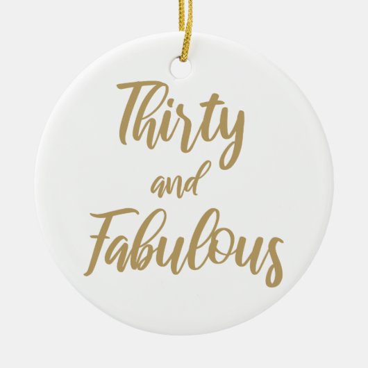30. Geburtstag Spaß Keramik Ornament (Vorne)