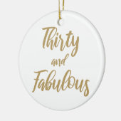 30. Geburtstag Spaß Keramik Ornament (Links)