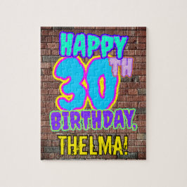 30. Geburtstag ~ Spaß, Urban Graffiti Inspiriert L Puzzle