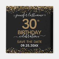 30. Geburtstag Speichern Sie das Datum-Magnet