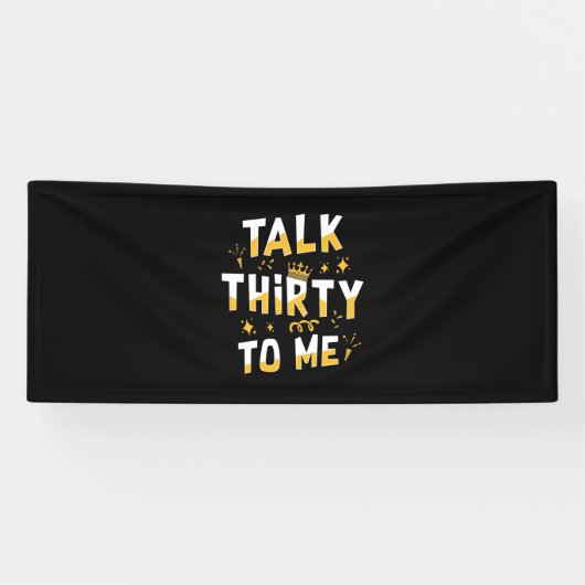30. Geburtstag | Sprich dreißig mit mir Banner (Horizontal)