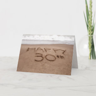 30. Geburtstag Strand Karte
