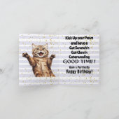 30. Geburtstag Super Niedlich Tabby Cat Card Karte (Innenseite)
