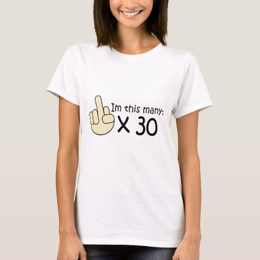 30. Geburtstag T-Shirt (Vorderseite)