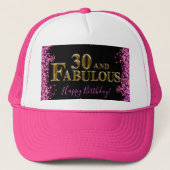 30. Geburtstag Truckerkappe (Vorderseite)