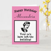 30. Geburtstag über dem Hügel Personalisiert Karte (Gelbe Blume)