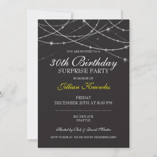 30. Geburtstag Überraschung Party Gothic String Li Einladung