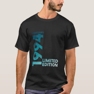 30. Geburtstag Vintag 1994 Februar 30 Jahre Männer T-Shirt