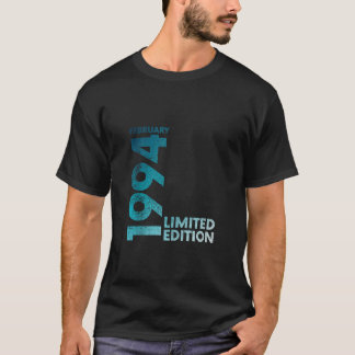 30. Geburtstag Vintag 1994 Februar 30 Jahre Männer T-Shirt