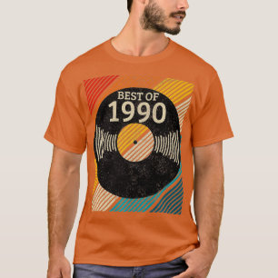 30. Geburtstag Vintage 1990 Vinyl-Schallplatte DJ- T-Shirt