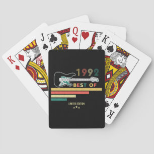30. Geburtstag Vintage-Gitarrenliebhaber Best Of 1 Spielkarten