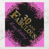 30. Geburtstag Weinetikett (Einzelnes Label)