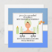 30. Geburtstag Wellness-Center Weekend Einladung w (Vorne/Hinten)