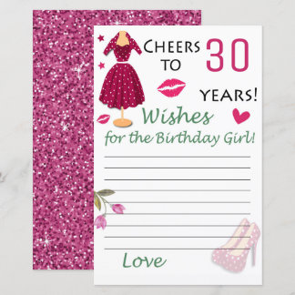 30. Geburtstag Wünsche für das Geburtstagsmädchen