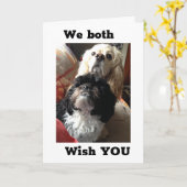 30. GEBURTSTAG WÜNSCHT SICH VON UNS BEIDE KARTE (Gelbe Blume)