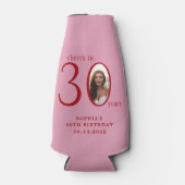 30. Geburtstag zum 30. Foto Flaschenkühler (Vorderseite)