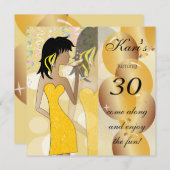 30. Geburtstags-Bash-Party Einladung (Vorne/Hinten)