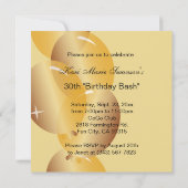 30. Geburtstags-Bash-Party Einladung (Rückseite)