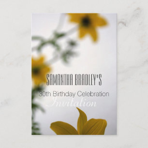 30. Geburtstags-Feier-Blumeneinladung Einladung