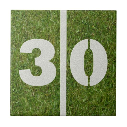 30. Geburtstags-Fußball-kundengerechte Fliese (Vorderseite)