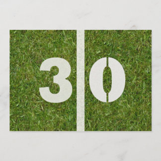 30. Geburtstags-Fußball-Party Einladung