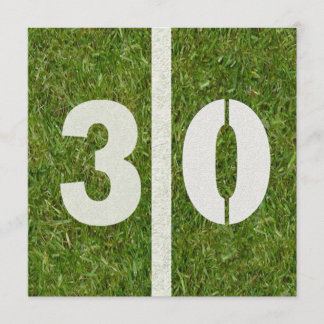 30. Geburtstags-Fußball-Party Einladung
