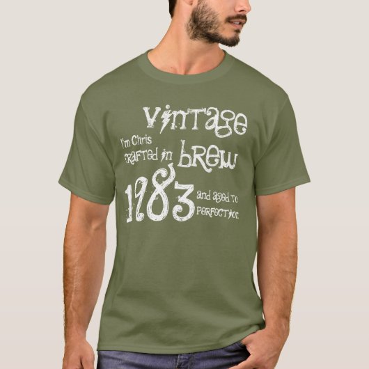 30. Geburtstags-Geschenk1983 Vintage Brew-Armee T-Shirt (Vorderseite)