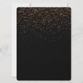 30. Geburtstags-Gold-Glitzer Einladung (Rückseite)