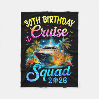 30. Geburtstags-Kreuzfahrt-Squad Cruising Fleecedecke