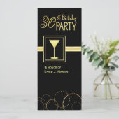 30. Geburtstags-Party Einladungen (Stehend Vorderseite)
