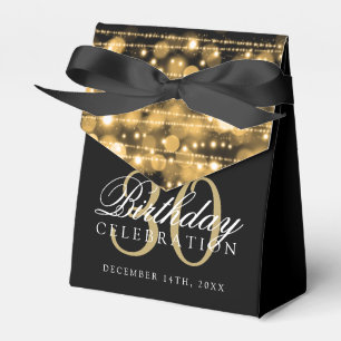 30. Geburtstags-Party-Glitzern-Gold Geschenkschachtel