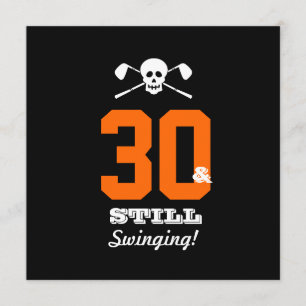 30. Geburtstags-Party-Golf - noch schwingend! Einladung